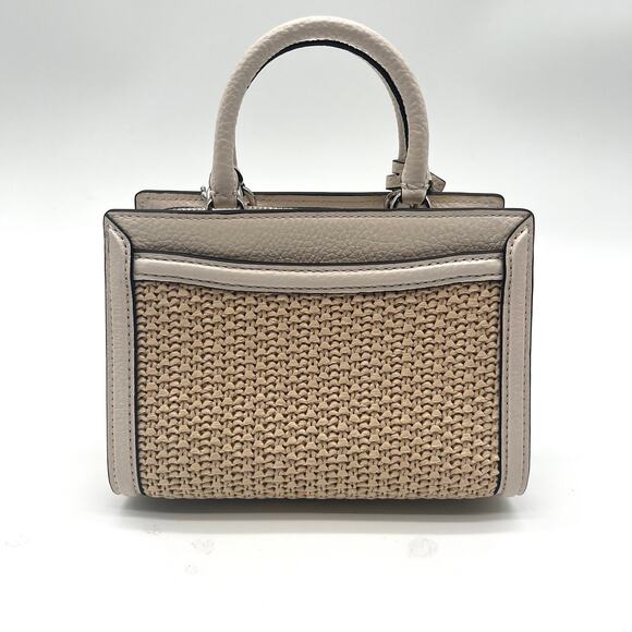 COACH NWOT Micro Zoe with Lock & Key, Woven Straw Bag - Picture 9 of 14